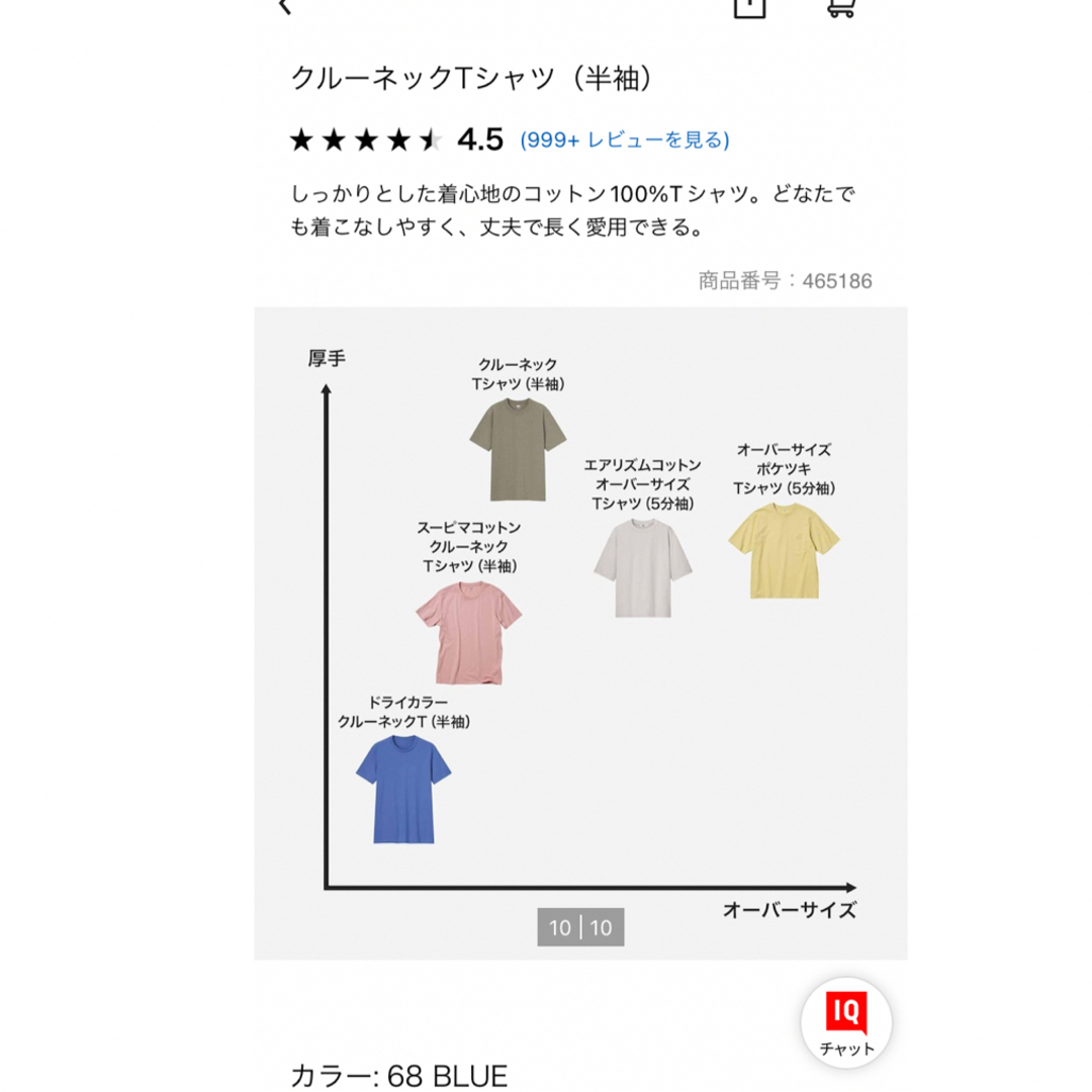 UNIQLO(ユニクロ)のユニクロ　クルーネックTシャツ メンズのトップス(Tシャツ/カットソー(半袖/袖なし))の商品写真