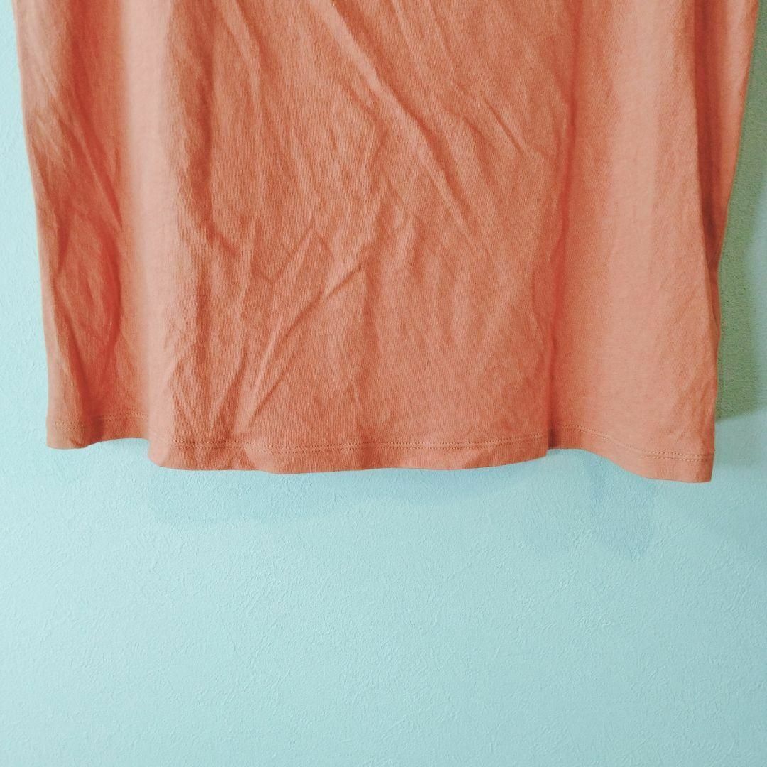 Ungrid(アングリッド)のUngrid アングリッド　オフショル　Tシャツ　肩出し　綿100% オレンジ レディースのトップス(Tシャツ(半袖/袖なし))の商品写真