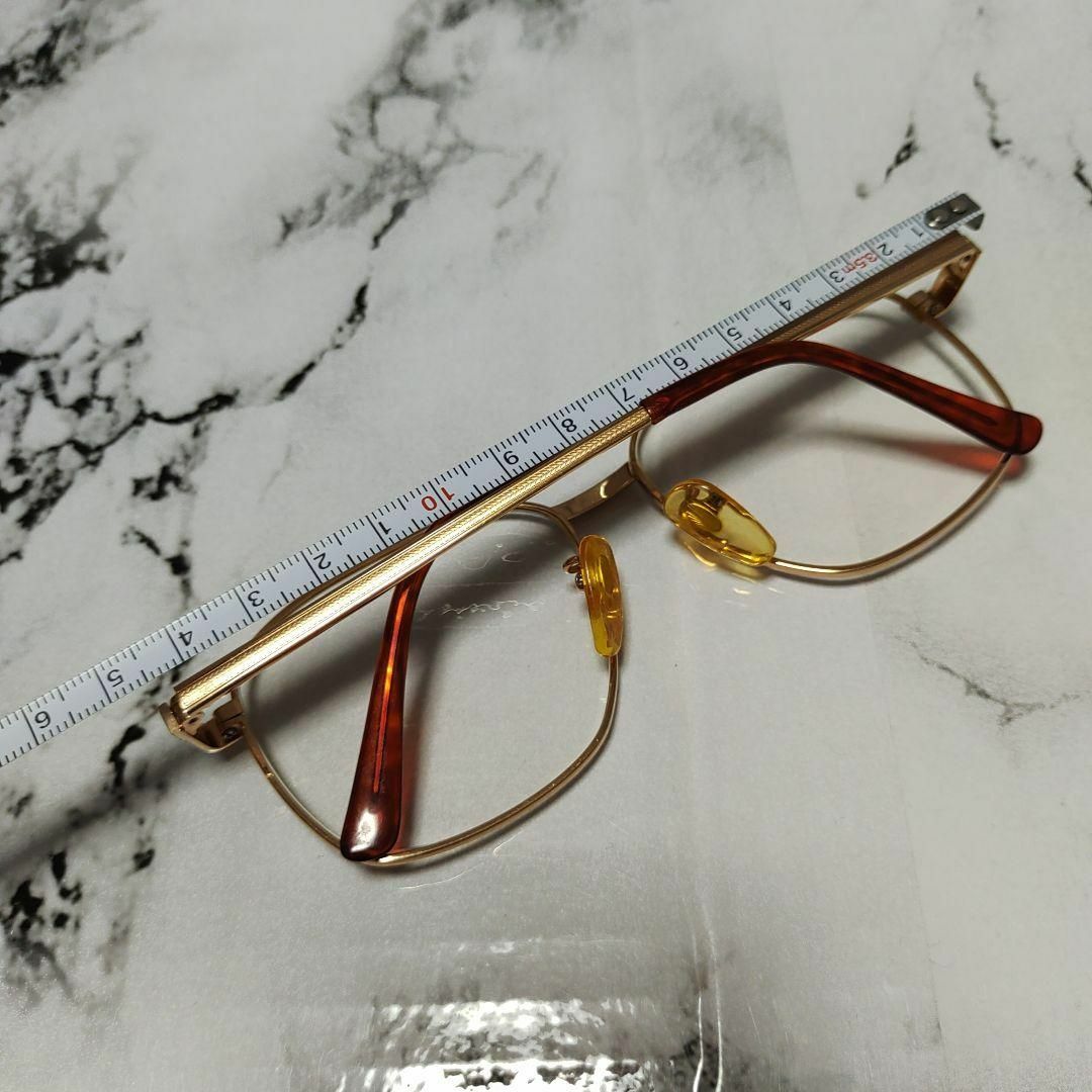 801超美品 フェンディ メガネ 眼鏡 4011 鼈甲 ヴィンテージ ゴールド
