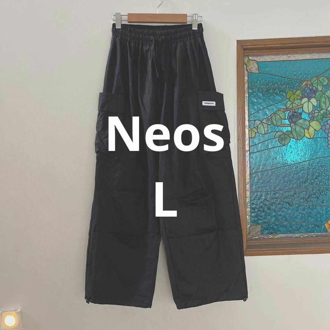 neos(ネオス)のNeos ネオス　コットンペインターパンツ　L 黒 レディースのパンツ(カジュアルパンツ)の商品写真