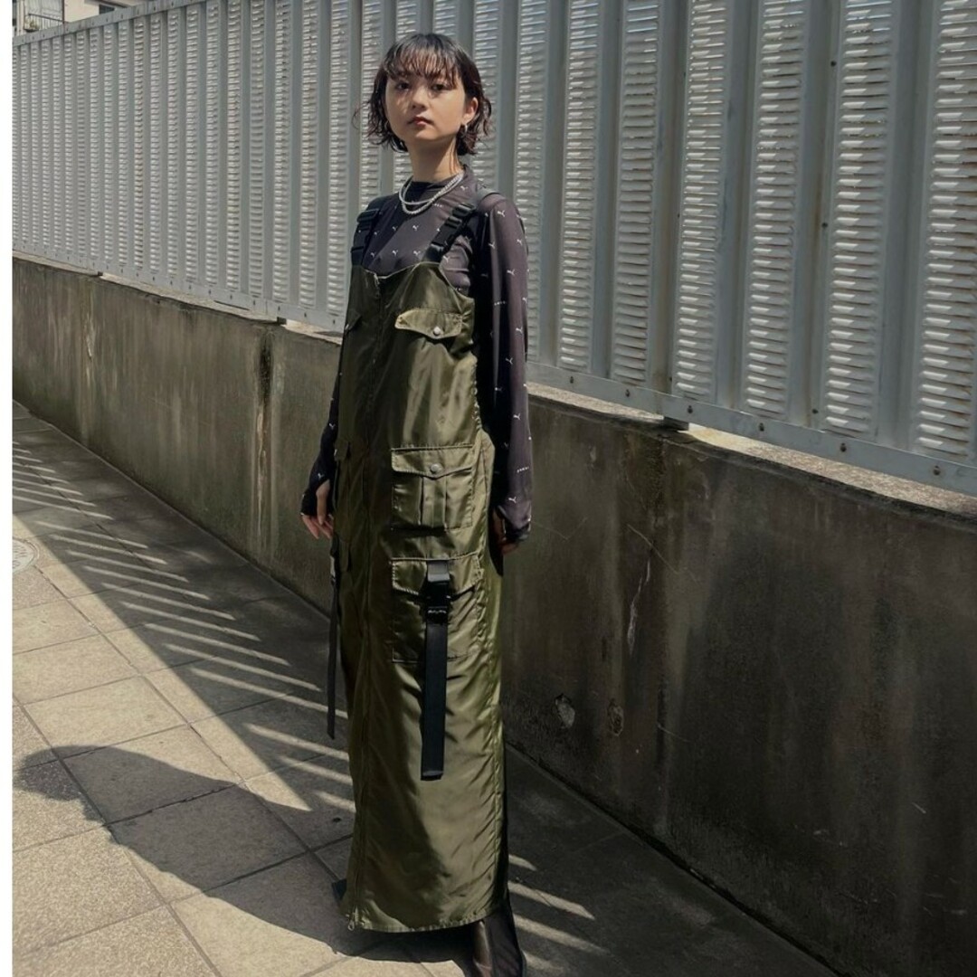 Ameri VINTAGE✨MILITARY WORK I LINE DRESS