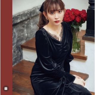 ハーリップトゥ(Her lip to)の取り置き中　Lux Velour Lace Midi Dress(ロングワンピース/マキシワンピース)