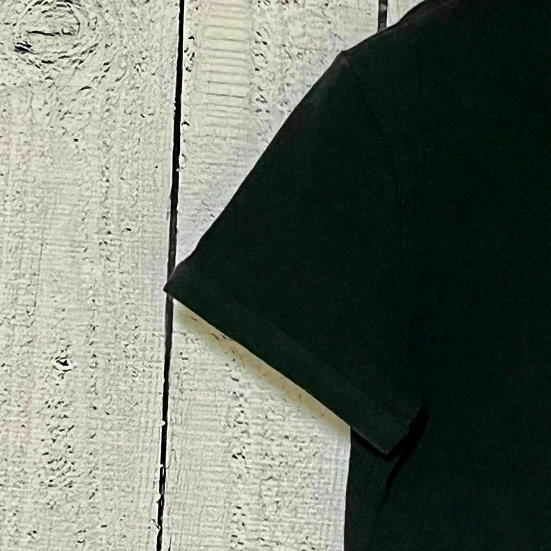 【超美品】モンクレール レディースポロシャツ　オープンネック　ネイビー XS約50cm肩幅