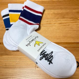 マークゴンザレス(Mark Gonzales)の【レア・新品未使用】マークゴンザレス　ラインソックス　3P(ソックス)