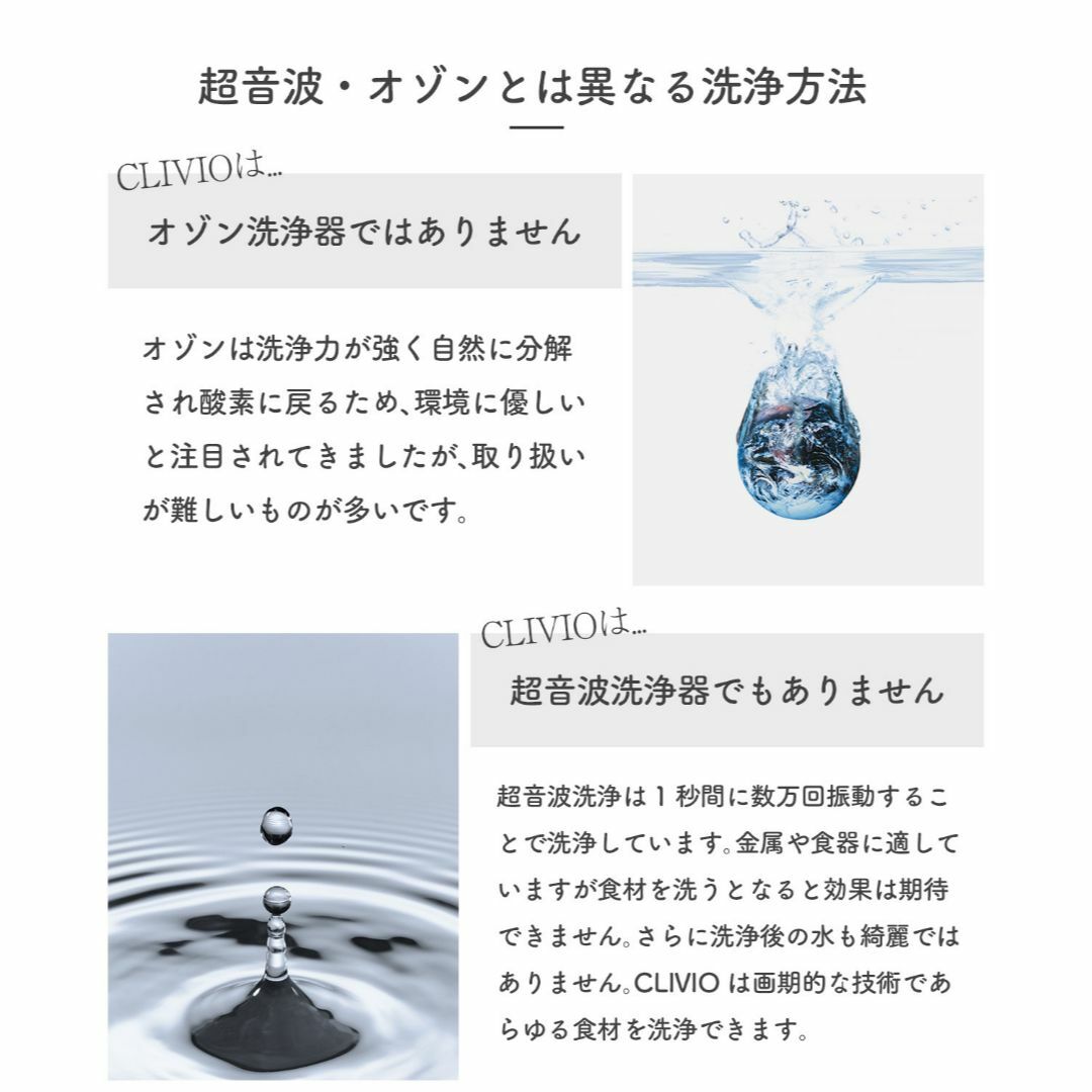【新品未開封】CLIVIOクリビオ 水だけで農薬除去 次世代の食洗器