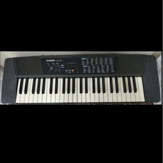 カシオ(CASIO)のCASIO CTK-100キーボード　説明書、譜面台、ACアダプター付(電子ピアノ)