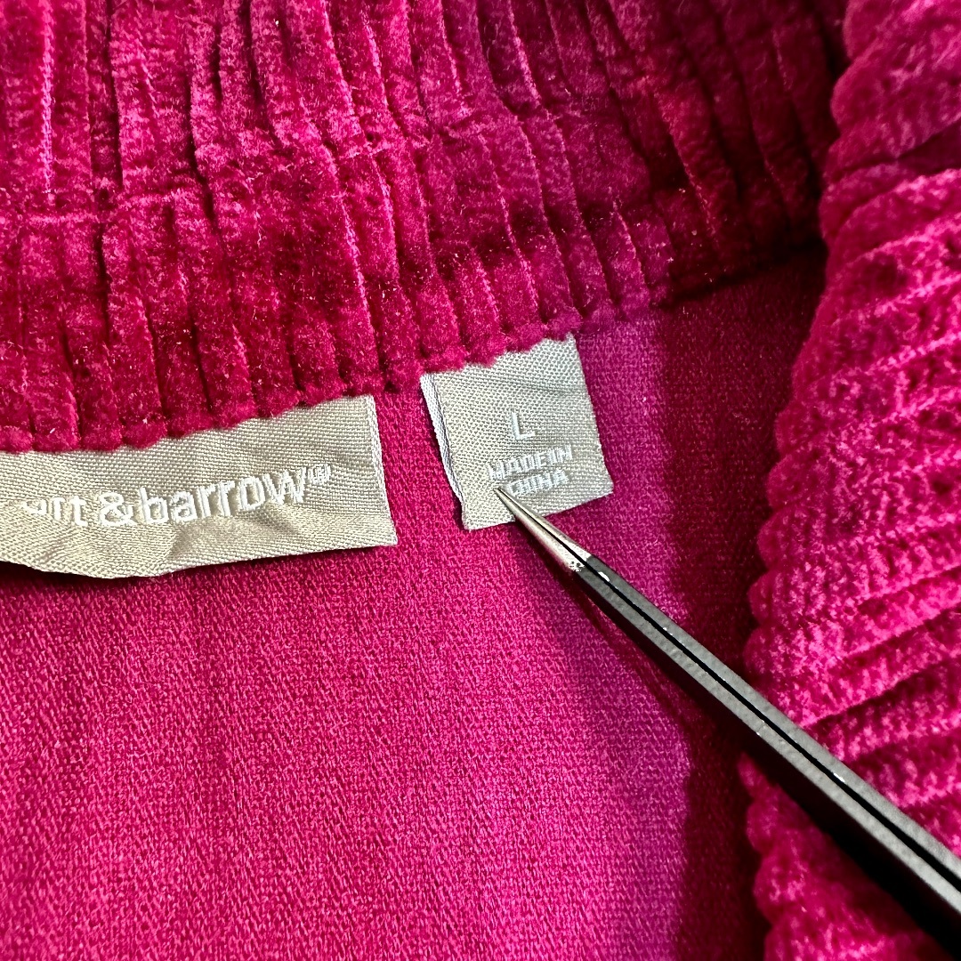 【croft&barrow】コーデュロイ オープンカラーシャツ ベロア調 派手 レディースのトップス(シャツ/ブラウス(長袖/七分))の商品写真