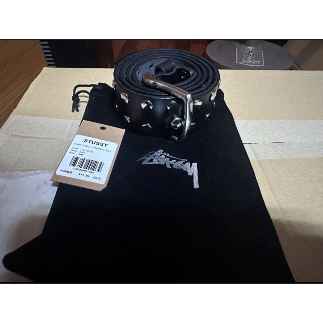 STUSSY - Stussy 8 BALL STUDDED BELT 黒 S/Mの通販 by ケンタ STUSSY - Stussy 8 BALL STUDDED BELT 黒 S/Mの通販 by ケンタ