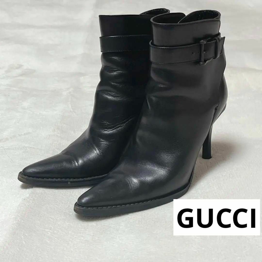 人気商品・アウトレット GUCCI グッチ ショートブーツ ヒール 高い