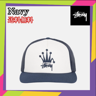 ステューシー(STUSSY)のStussy CROWN STOCK TRUCKER CAP Navy(キャップ)