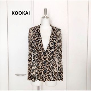 クーカイ(KOOKAI)のKOOKAI クーカイ　レオパード　ヒョウ柄　パワーネット　ジャケット　1(テーラードジャケット)