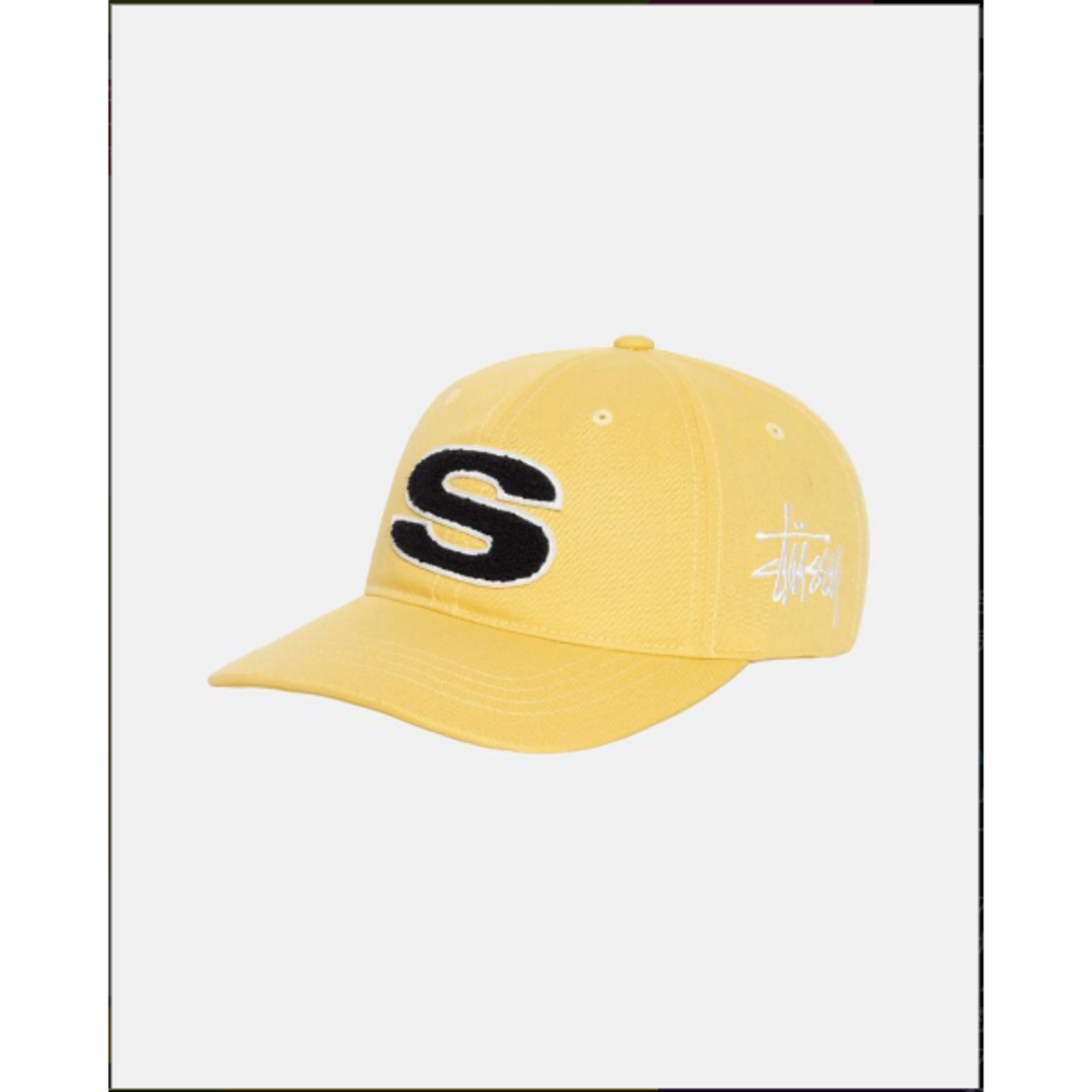 Stussy CHENILLE S LOW PRO CAP キャップ 黄色