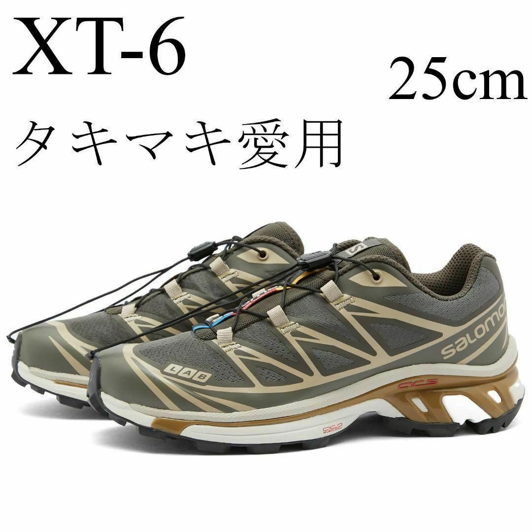 SALOMON - 25cm サロモン XT-6 新品 スニーカー ベルーガ SALOMONの ...