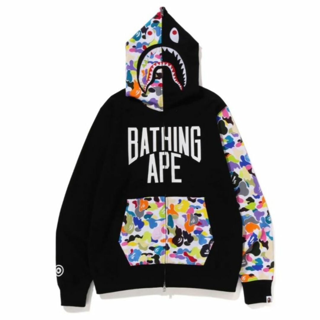 Bape sharkhoodie multi ベイプ シャーク マルチ パーカー - electrabd.com