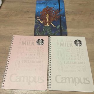 スターバックス(Starbucks)のスタバノート　3冊セット(ノート/メモ帳/ふせん)