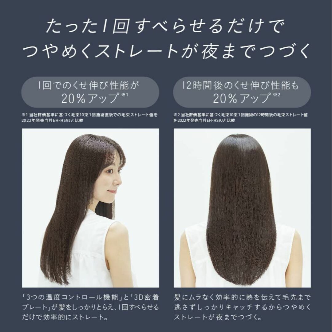 パナソニック ヘアーアイロン ストレート用 ナノケア スムースグロスコーティング 3