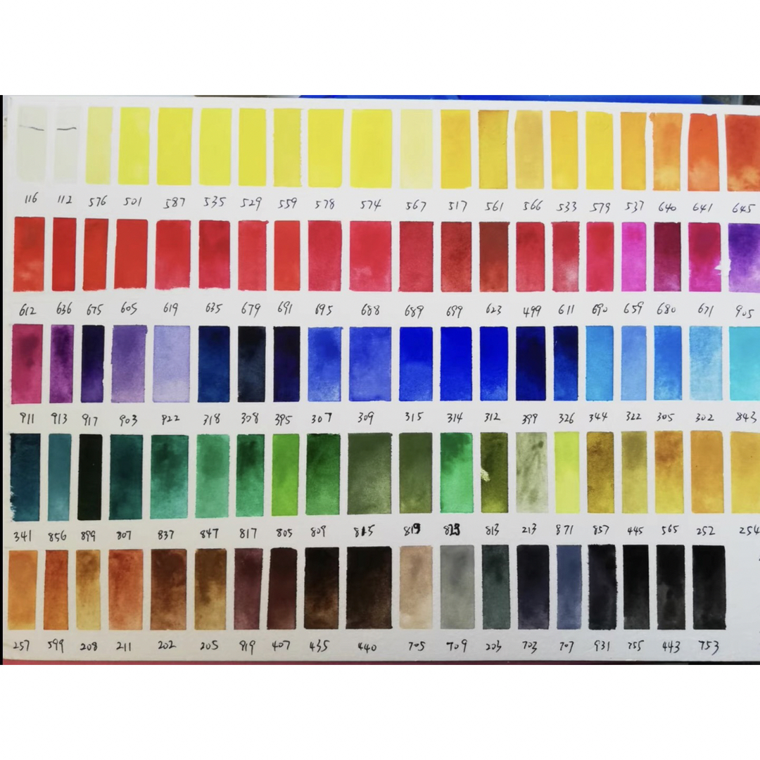 セヌリエ 100色 0.5ml パン 固形水彩絵具