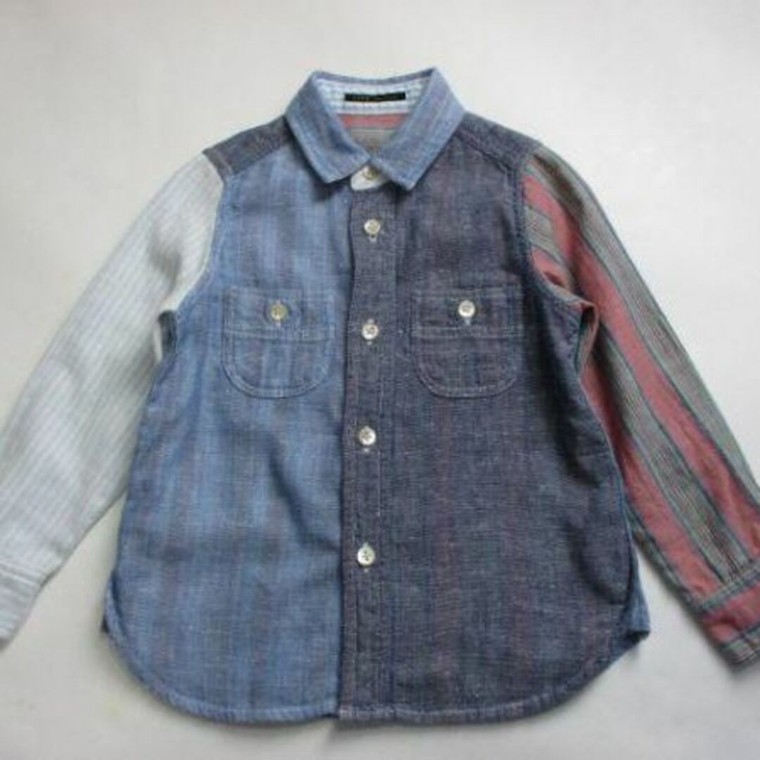 FITH(フィス)のFITH　フィス　100　リバーシブル　長袖シャツ　 キッズ/ベビー/マタニティのキッズ服男の子用(90cm~)(ブラウス)の商品写真