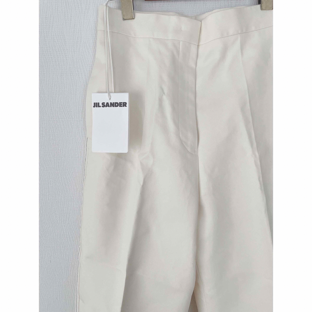 【新品】JIL SANDER ジルサンダー　ハイウエスト パンツ アイボリー