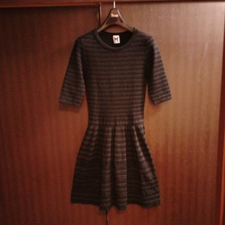 ミッソーニ(MISSONI)の新品同様★ミッソーニ★ブラックワンピース(ひざ丈ワンピース)