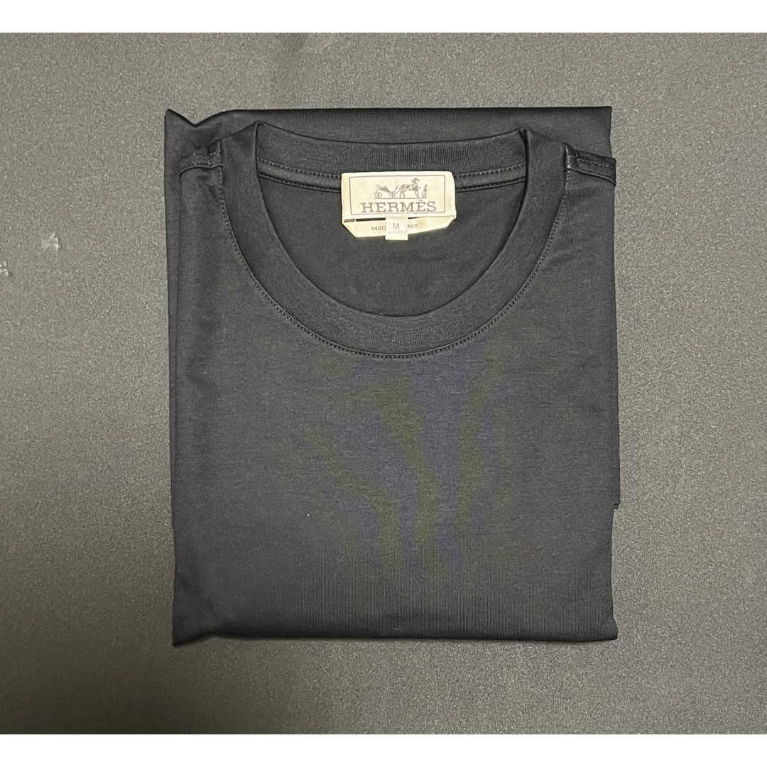 新品未使用 エルメス HERMES Tシャツ サドルステッチ ブラック