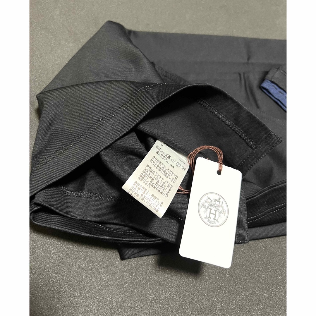 新品未使用 エルメス HERMES Tシャツ サドルステッチ ブラック