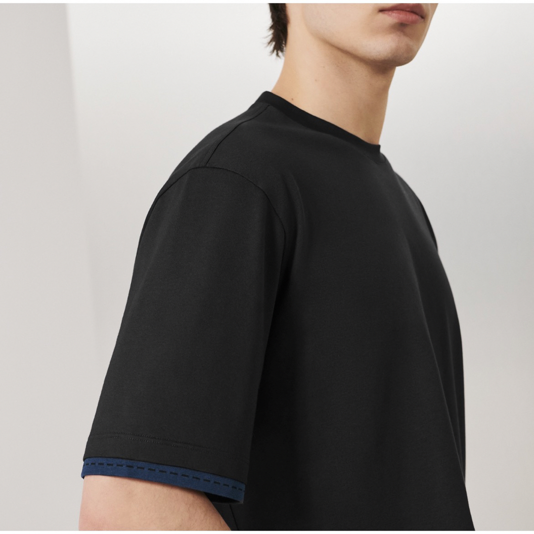 新品未使用 エルメス HERMES Tシャツ サドルステッチ ブラック