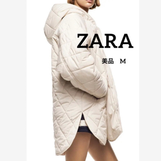 ザラ(ZARA)の【美品】ZARAキルティングオーバーサイズジャケット(ブルゾン)
