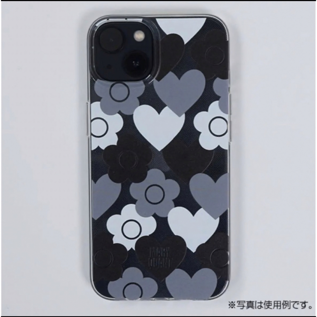 MARY QUANT(マリークワント)の💜✳︎マリークワント・iPhone13ケース・ハートプリント・ソフトクリア・新品 スマホ/家電/カメラのスマホアクセサリー(iPhoneケース)の商品写真