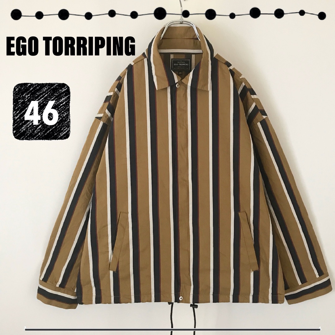 EGO TRIPPING(エゴトリッピング)のエゴトリッピング★STRIPE SWINGTOP★ストライプ スィングトップ メンズのジャケット/アウター(ブルゾン)の商品写真