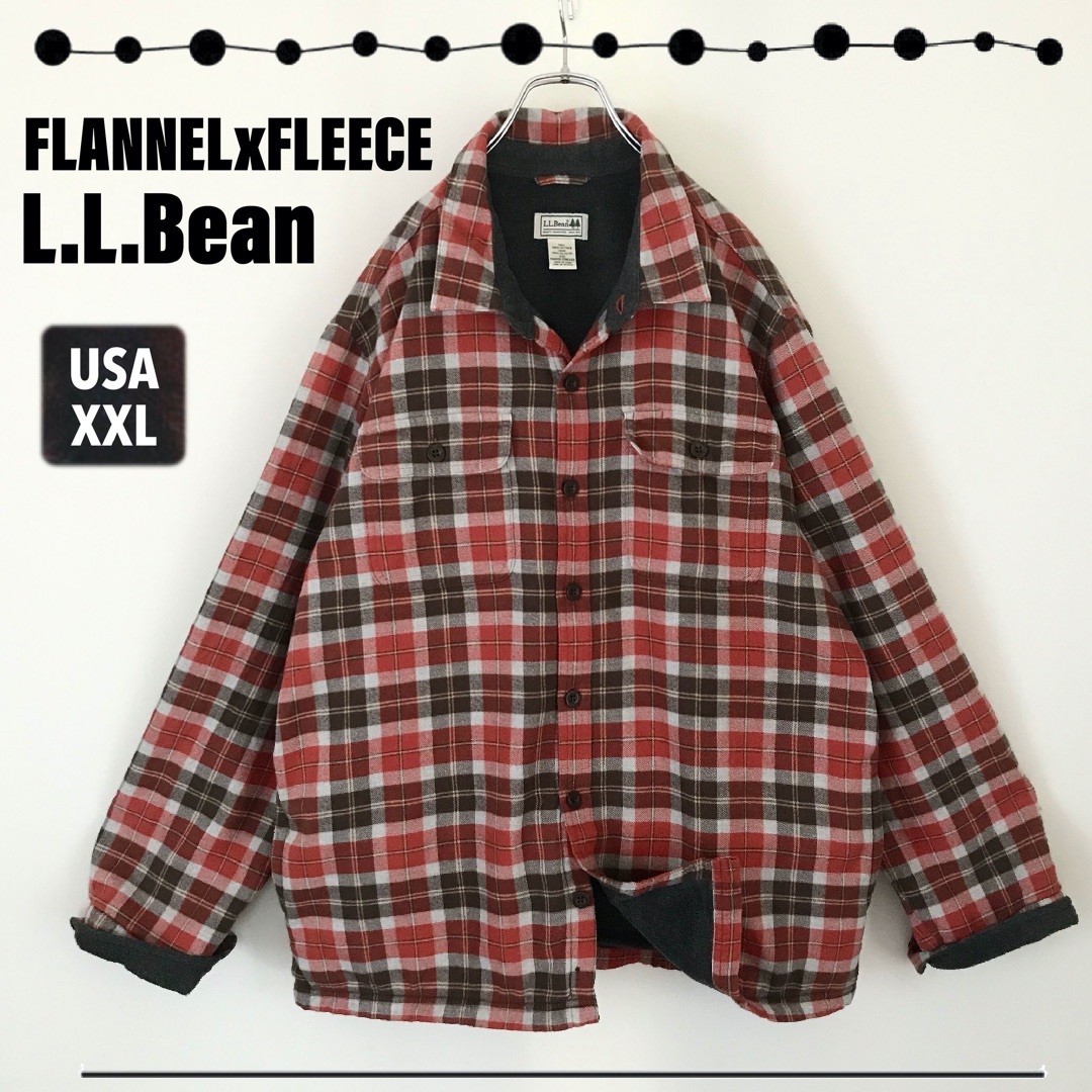 L.L.Bean - エルエルビーン☆フリース ラインド フランネルシャツ