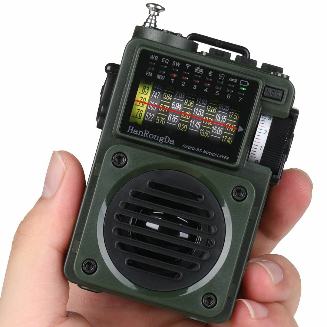 HanRongDa Bluetoothスピーカー 小型BCLラジオ MicroS
