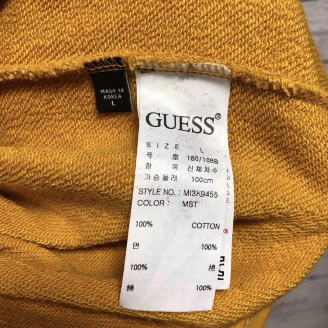 GUESS(ゲス)のGUESS ゲス ワンポイントロゴ スウェット トレーナー L メンズのトップス(スウェット)の商品写真