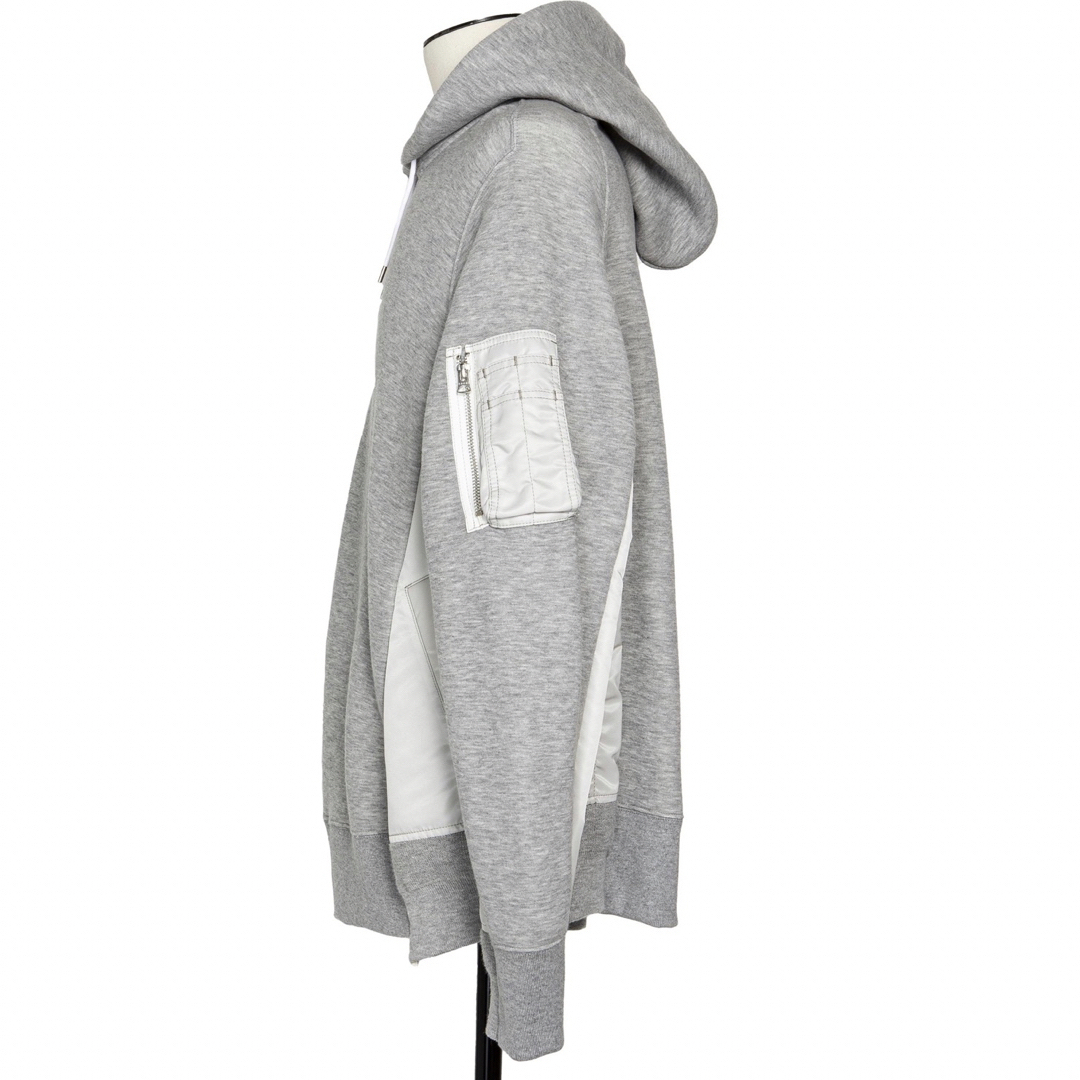 sacai Sponge Sweat x Nylon Twill Hoodie