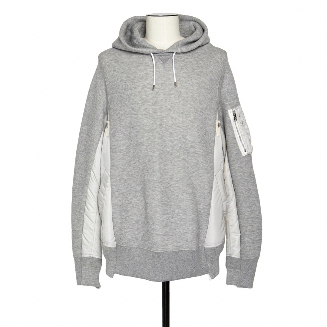 Grey購入先sacai Sponge Sweat x Nylon Twill Hoodie