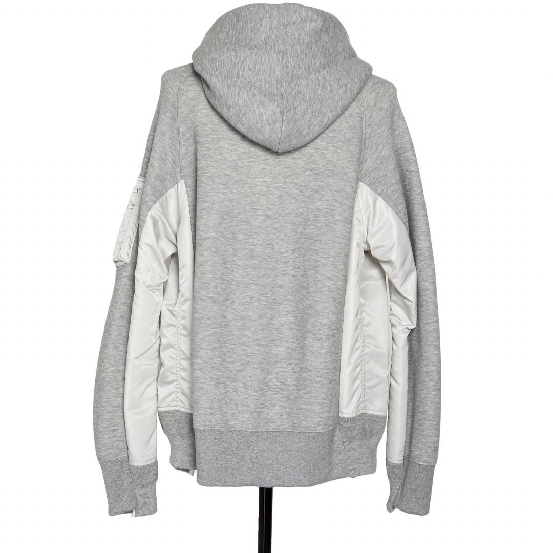 sacai Sponge Sweat x Nylon Twill Hoodie