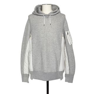 sacai - sacai Sponge Sweat x Nylon Twill Hoodieの通販 by 437 ...