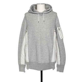 サカイ(sacai)のsacai Sponge Sweat x Nylon Twill Hoodie(スウェット)