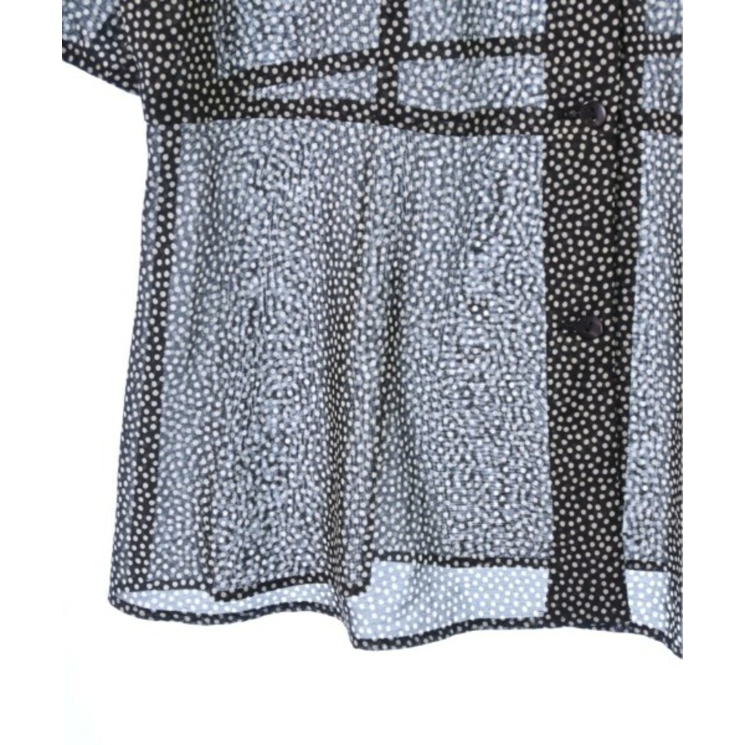 UNITED ARROWS カジュアルシャツ 36(S位) 黒x白(ドット) 【古着】【中古】
