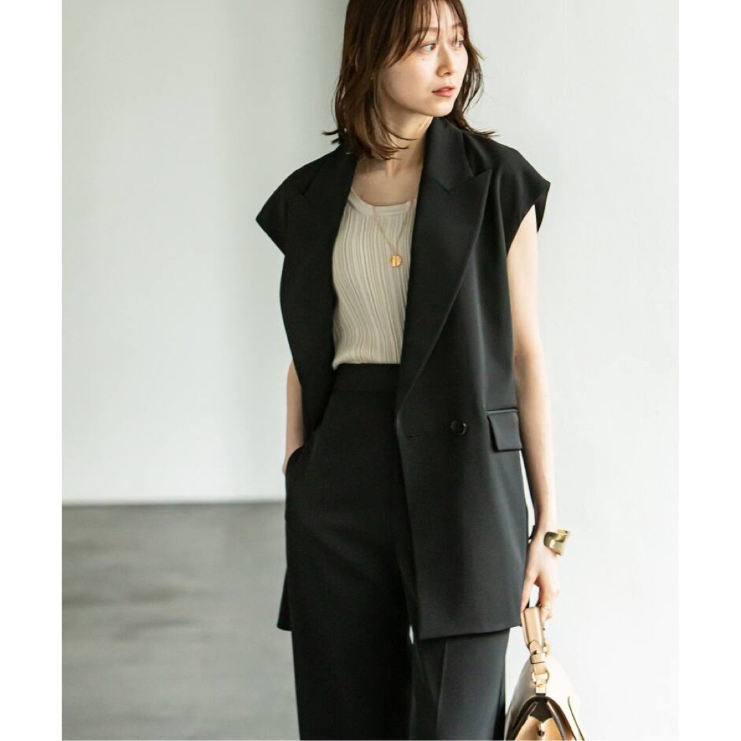 Noble - 本日限定お値下げ⭐︎NOBLE ピークドカラーロングジレ 美品の