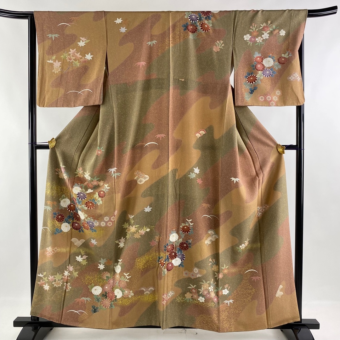 訪問着 身丈158cm 裄丈66cm 正絹 美品 逸品 - 着物