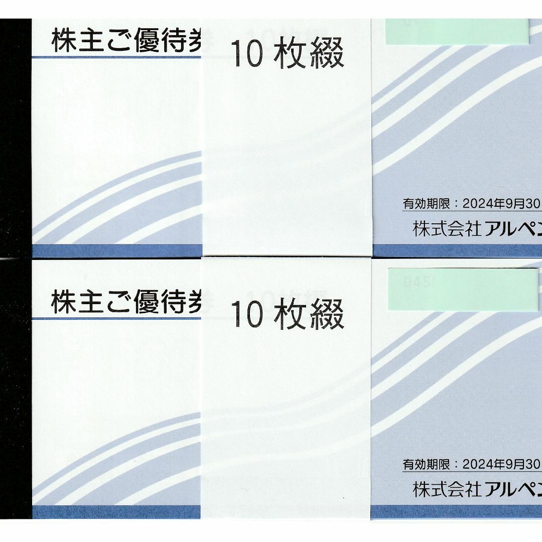 アルペン　株主優待　10,000円分