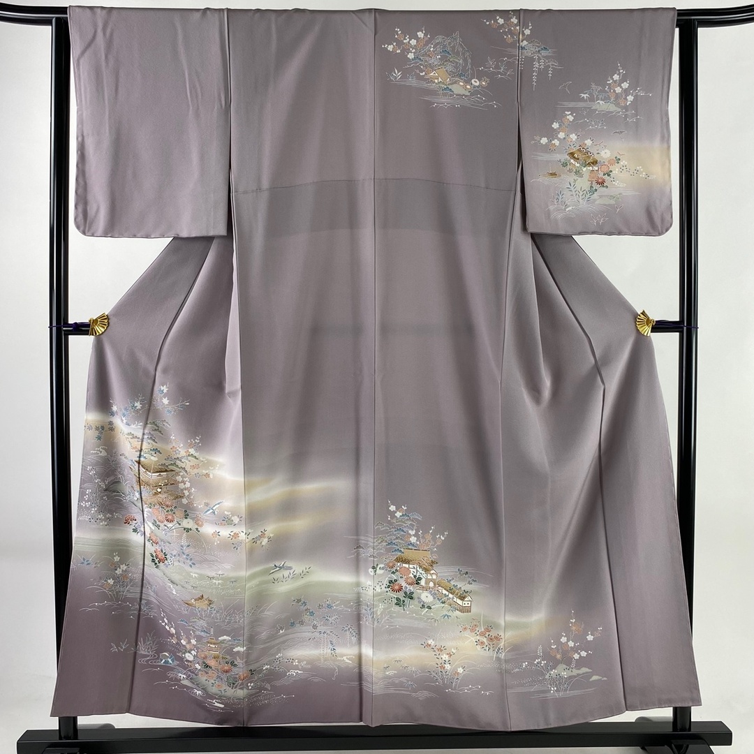 訪問着 身丈155.5cm 裄丈62cm 正絹 美品 秀品 - 着物