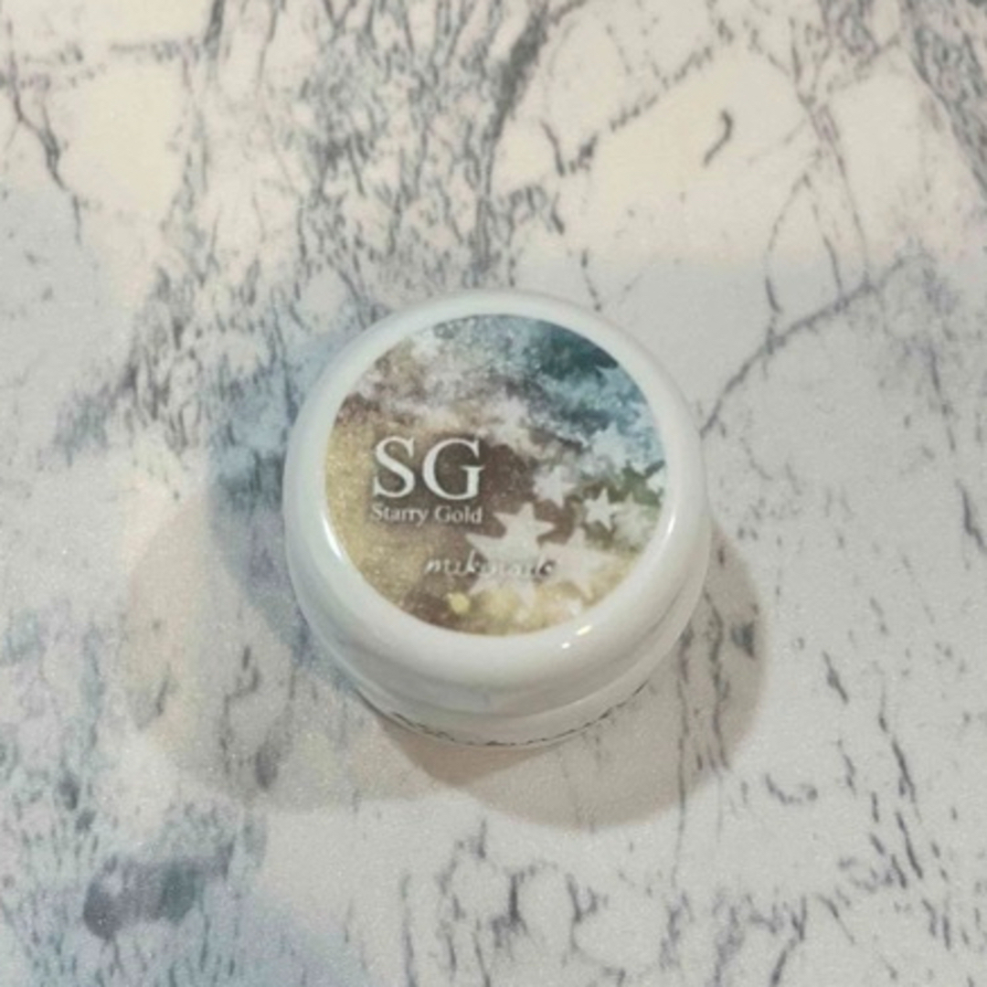 SHINY GEL(シャイニージェル)のミキネイル スターリーゴールド モモージュセット コスメ/美容のネイル(カラージェル)の商品写真