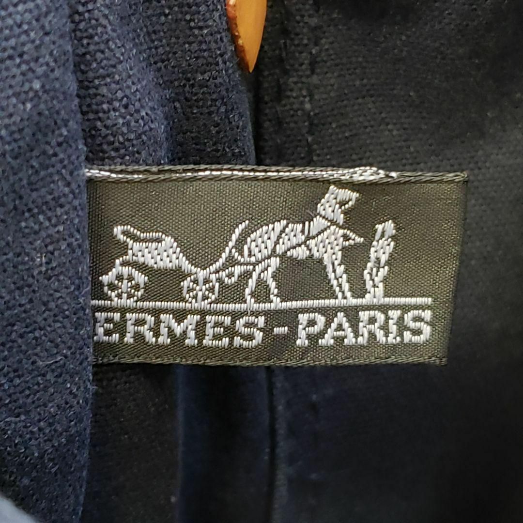 HERMES トートバッグ フルートゥMM ネイビー A4収納 4