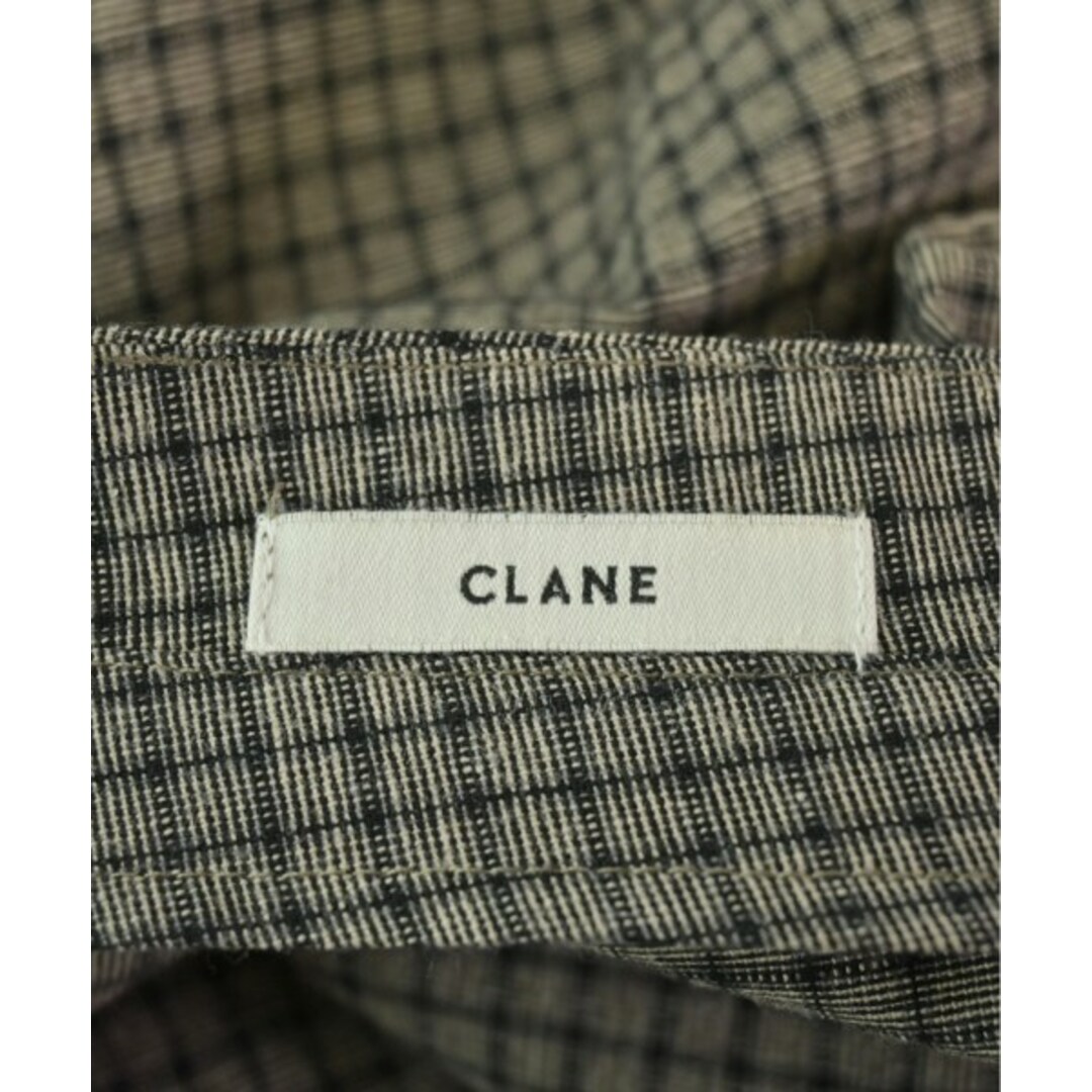 CLANE - CLANE クラネ ワンピース 1(S位) グレーベージュ系x黒系