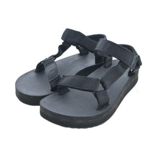 テバ(Teva)のTeva テバ サンダル -(23cm位) 黒 【古着】【中古】(サンダル)