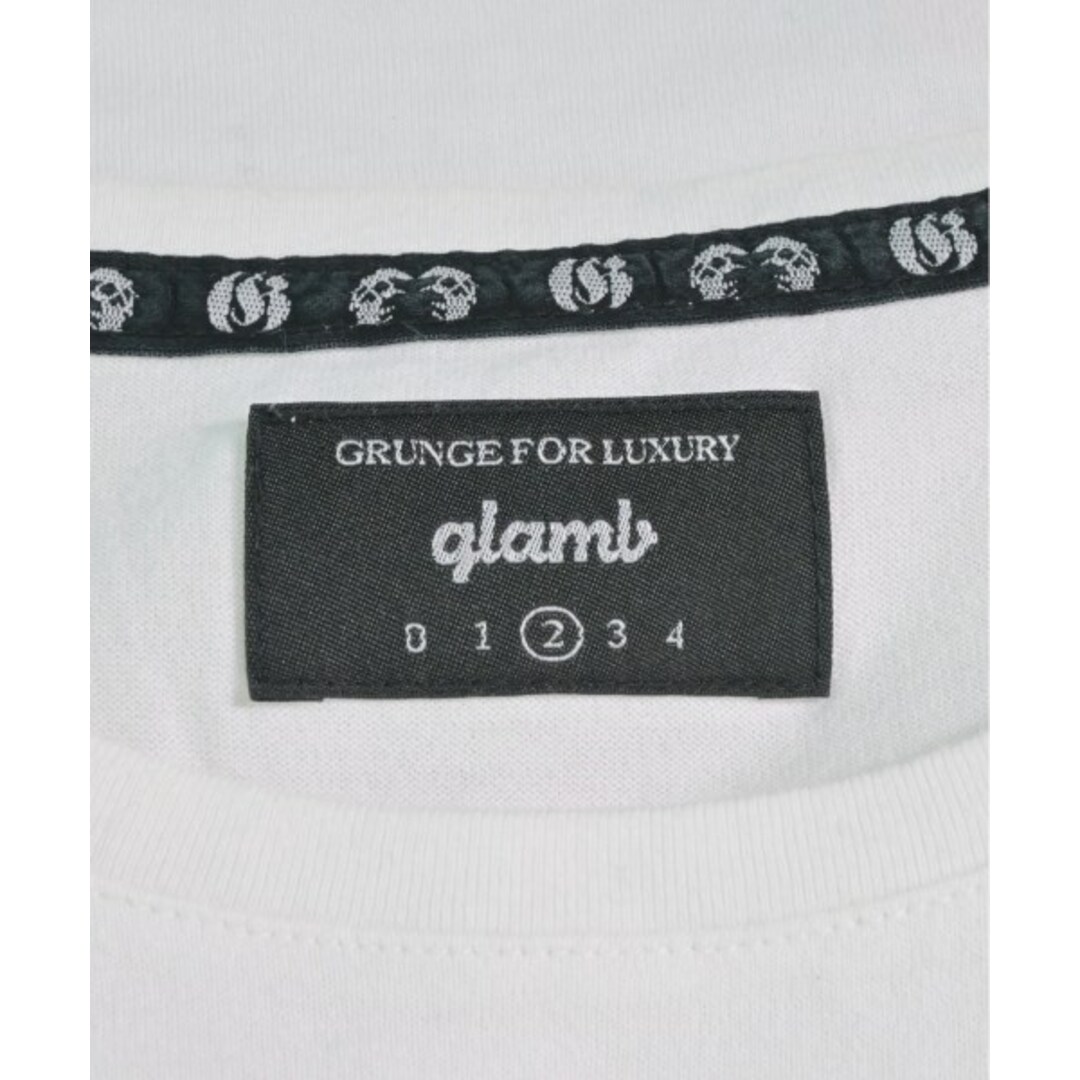 glamb(グラム)のglamb グラム Tシャツ・カットソー 2(M位) 白 【古着】【中古】 レディースのトップス(カットソー(半袖/袖なし))の商品写真