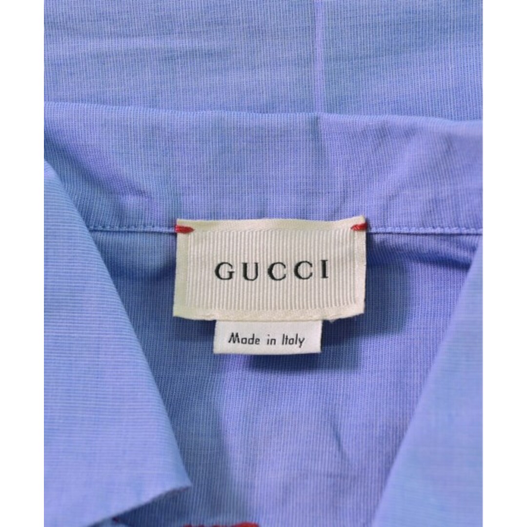 Gucci(グッチ)のGUCCI グッチ シャツ 5 青 【古着】【中古】 キッズ/ベビー/マタニティのキッズ服女の子用(90cm~)(ブラウス)の商品写真