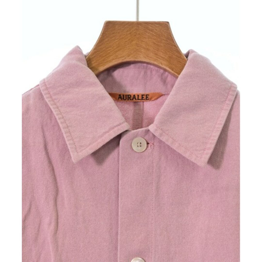 AURALEE オーラリー カジュアルシャツ 1(M位) ピンク